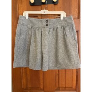 GAP Mini Skirt Womens Size 12 Gray‎ Pockets Casual Work-to-Weekend